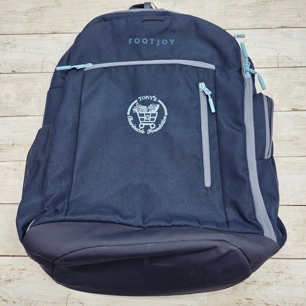 FootJoy Interclub Backpack 38169 Tony's Foundation Navy Blue NWT